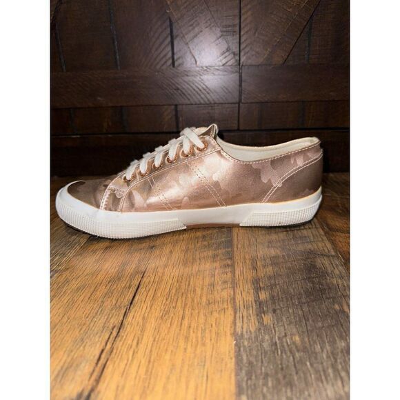 Revolve Superga 2750 Army Chrome Sneaker in Rose Gold Size US 8 EUR 39 - Picture 7 of 14
